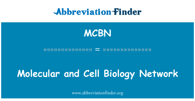 MCBN: Молекулярна и клетъчна биология мрежа