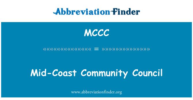 MCCC: Mid Coast lokalrådet