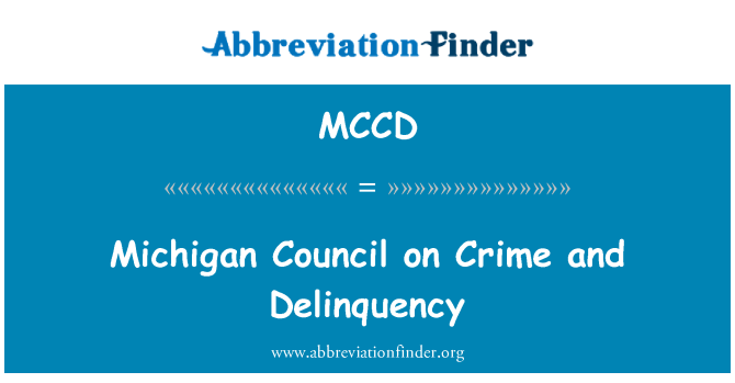 MCCD: Kunsill Michigan dwar il-kriminalità u delinkwenza