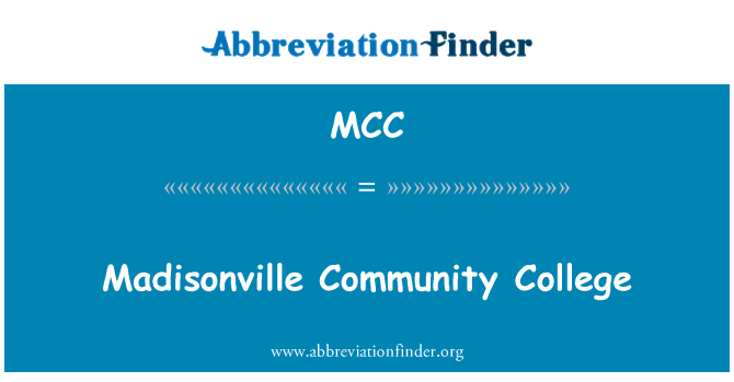 MCC: Madisonville Community College