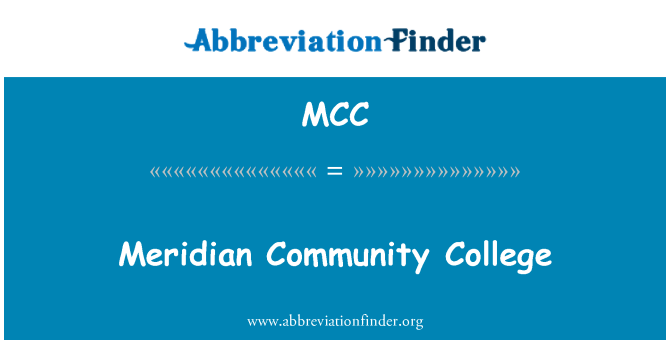 MCC: Meridianen Community College