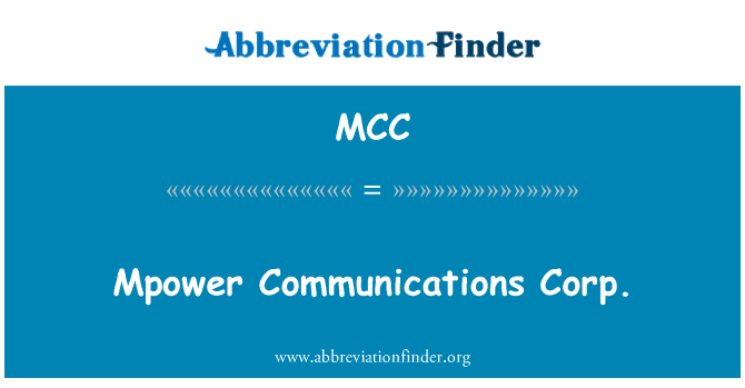 MCC: Mpower side Corp.