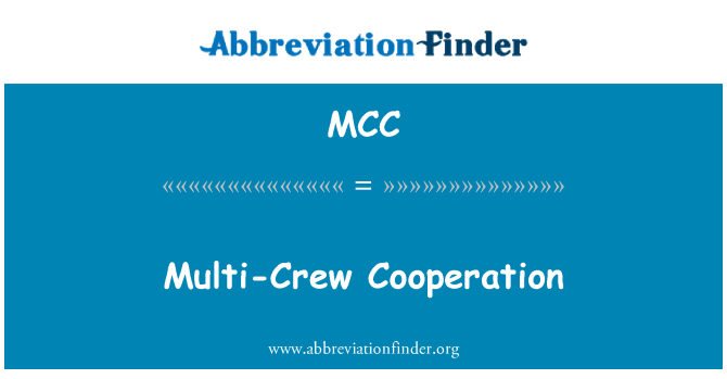 MCC: Multi bemanning samenwerking