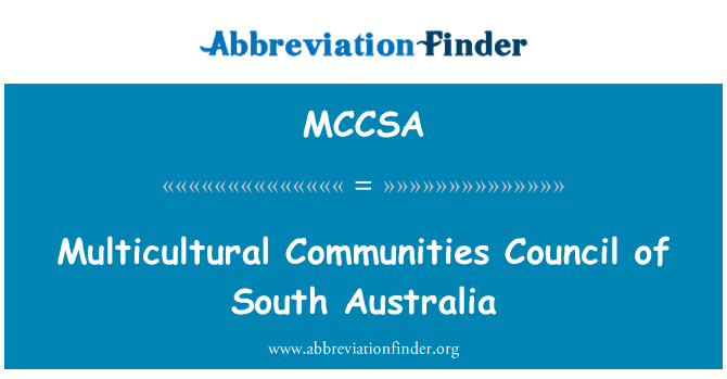 MCCSA: Conseil de communautés multiculturelles de l'Australie-méridionale