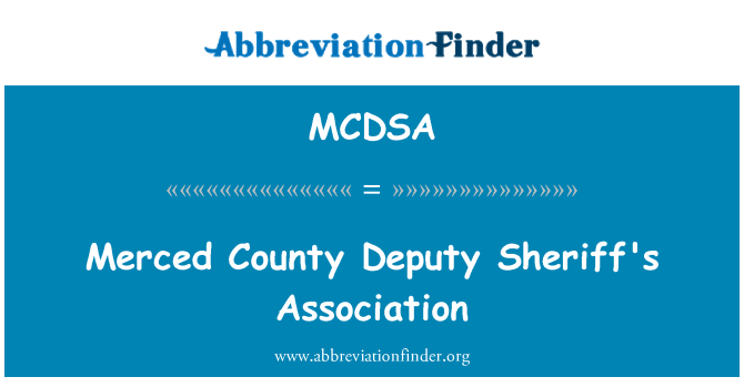 MCDSA: Associação de Merced adjunto do xerife do Condado