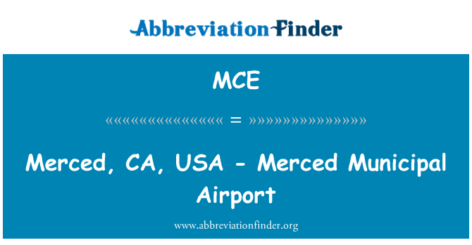 MCE: Merced, CA, USA - Merced Municipal Airport