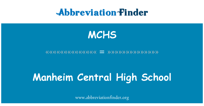 MCHS: Manheim Central High School