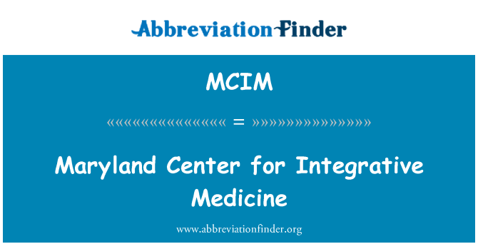 MCIM: مركز ميريلاند للطب التكاملي