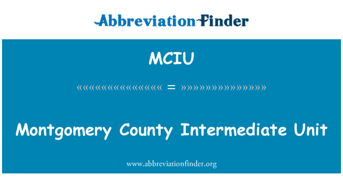 MCIU: Montgomery Intermédiaire eta inite