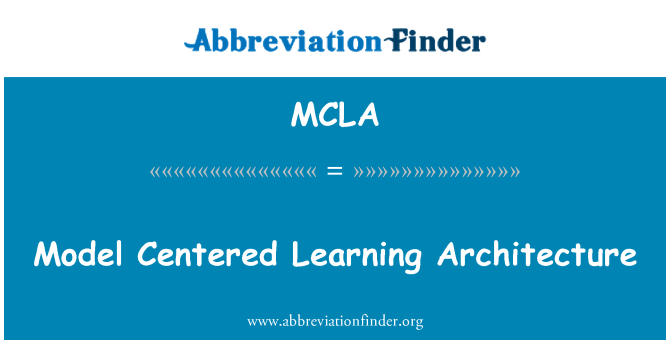 MCLA: Bay fom Centrée Apprentissage Achitekti