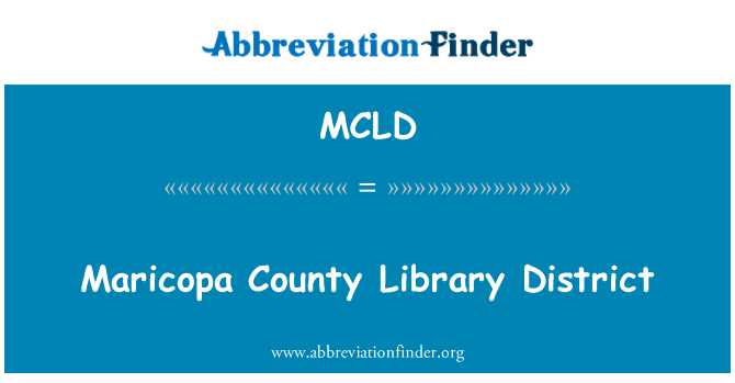MCLD: Maricopa eta bibliyotèk distri