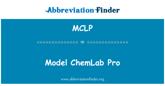 MCLP: Model ChemLab Pro