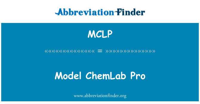 MCLP: דגם ChemLab Pro