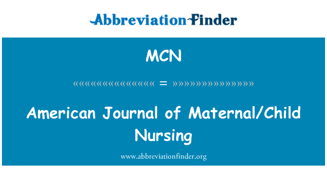 MCN: American Journal of điều dưỡng bà mẹ/con