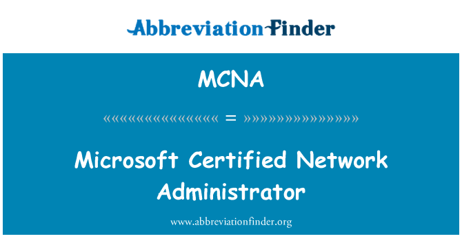 MCNA: Microsoft Certified správce sítě