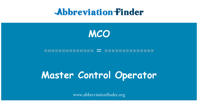 MCO: マスター制御演算子