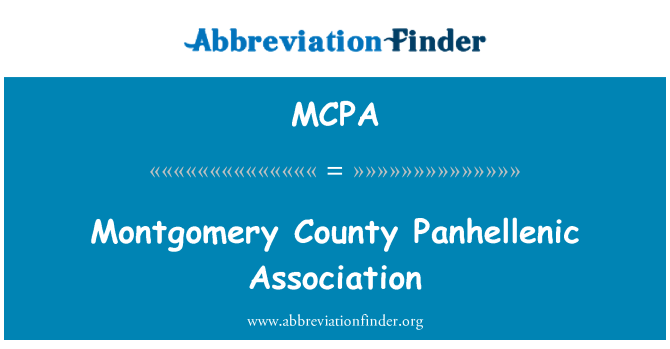 MCPA: Asosyasyon Panhellenic eta Montgomery
