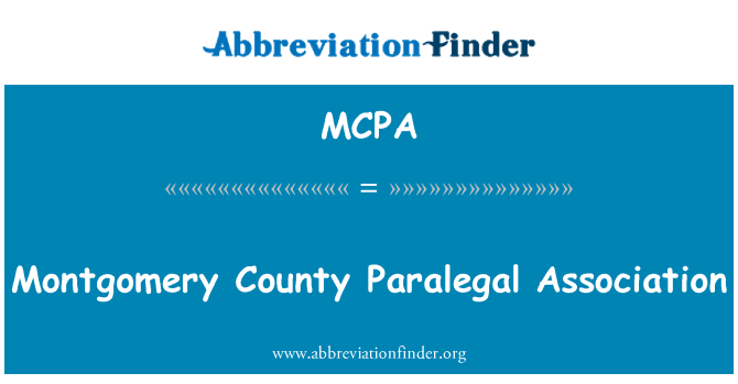 MCPA: Montgomery eta Juridique asosyasyon