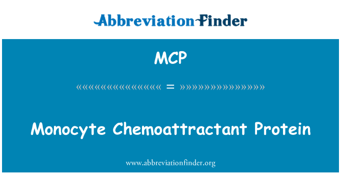 MCP: Monocytt Chemoattractant Protein