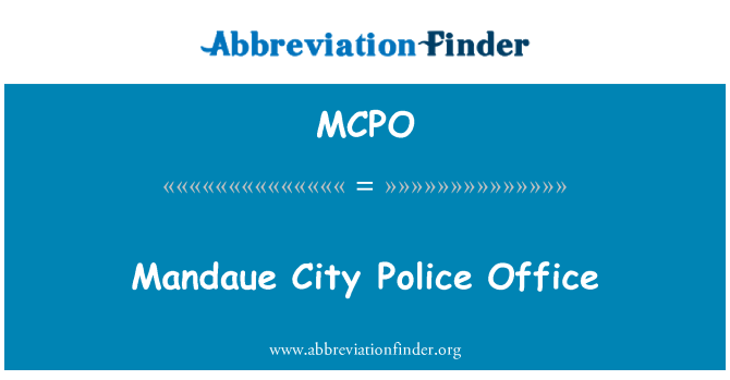 MCPO: Mandaue град полицейска служба