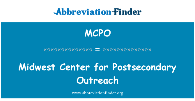 MCPO: Midwest centar za Postsecondary Outreach