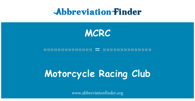 MCRC: Motoċikletta tlielaq Club