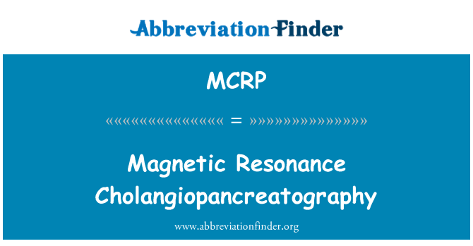 MCRP: Teknik par Cholangiopancreatography