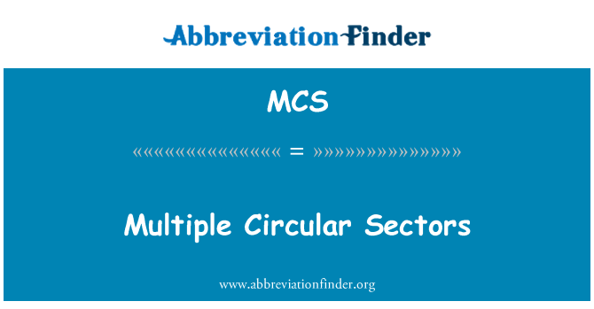 MCS: एकाधिक परिपत्र क्षेत्रों