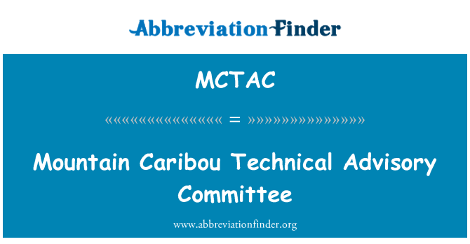 MCTAC: הוועדה המייעצת הטכנית קאריבו הרים