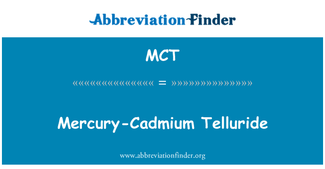 MCT: 汞鎘碲化物