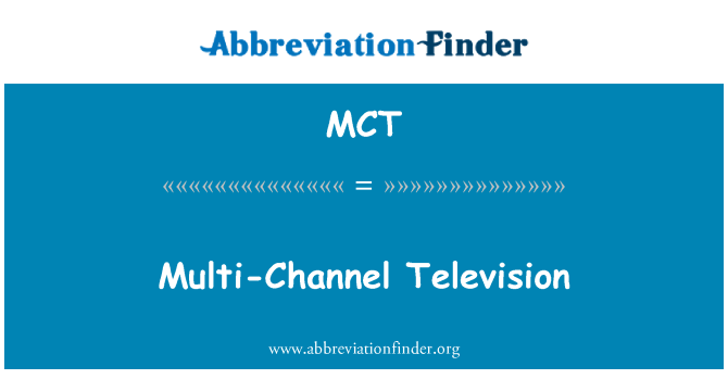 MCT: Multi-kanal tat-televiżjoni