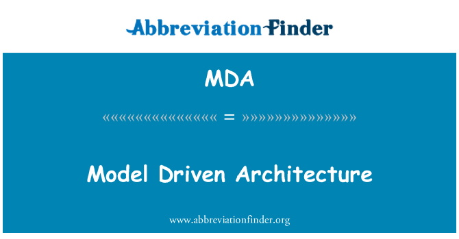 MDA: Архитектура на основе моделей