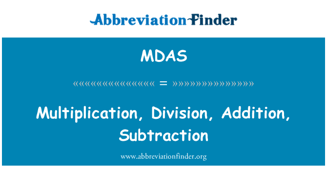 MDAS: Daugyba, dalyba, be to, atimties