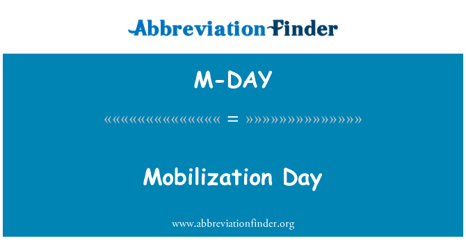 M-DAY: Mobilizace den
