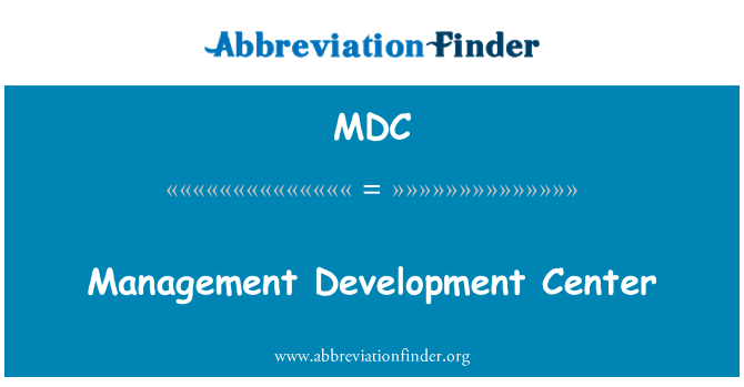 MDC: Management Development Center