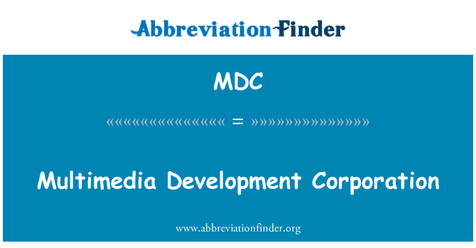 MDC: Multimedia Development Corporation