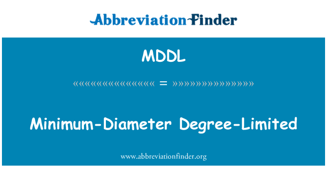 MDDL: Minimum-Diameter grad-Limited