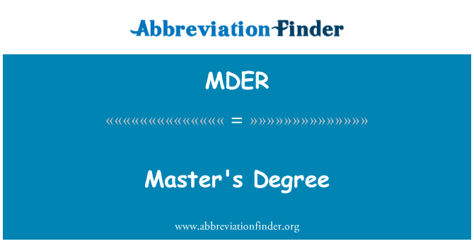 MDER: Metriz