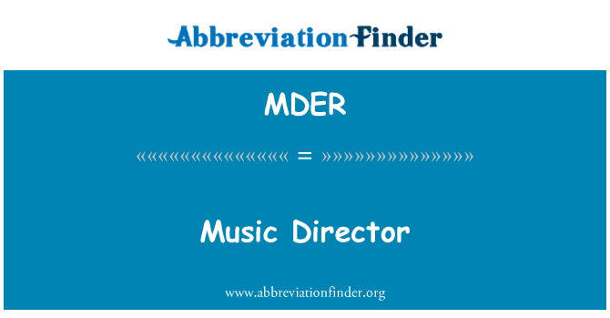 MDER: Mizik direktè