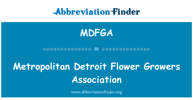 MDFGA: Metropolitan Detroit Blume Growers Association