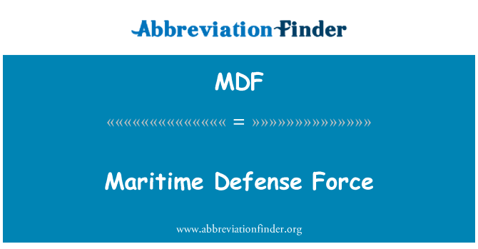 MDF: Seħħ difensiva marittima