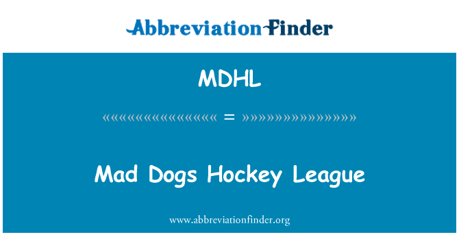 MDHL: Mad psi hokejová liga