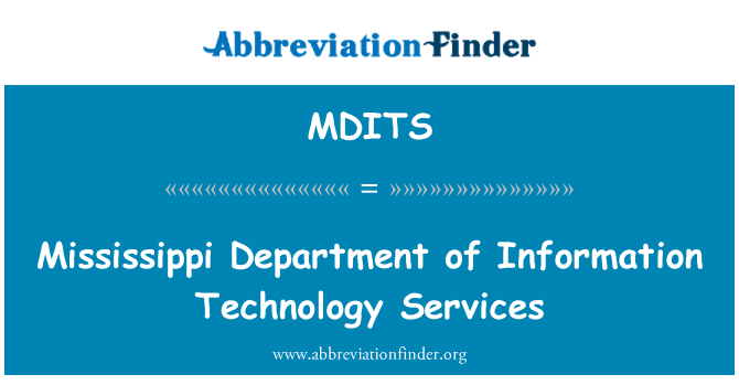 MDITS: Gwasanaethau technoleg gwybodaeth adran Mississippi