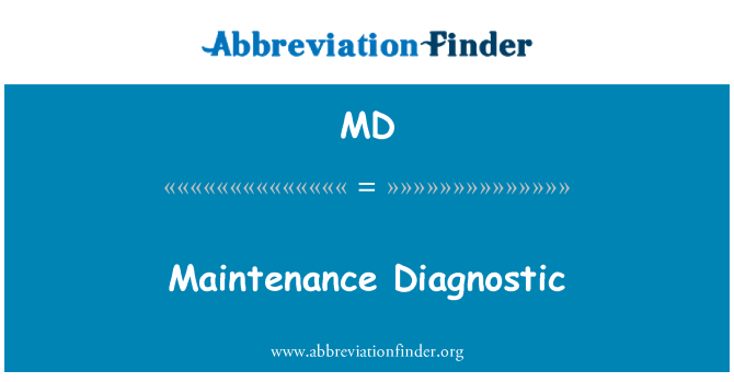 MD: Kunnossapito Diagnostic