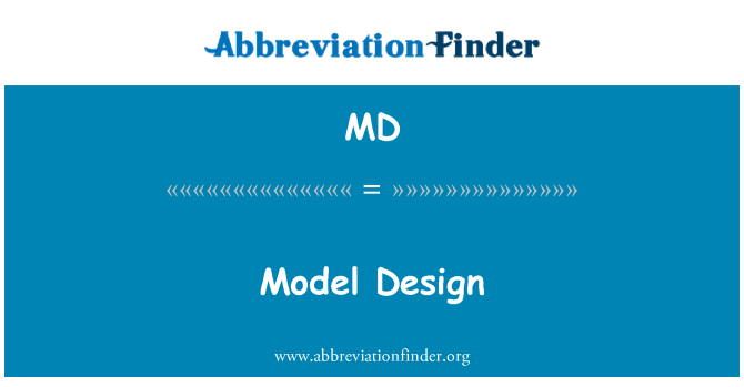 MD: Conception modèl