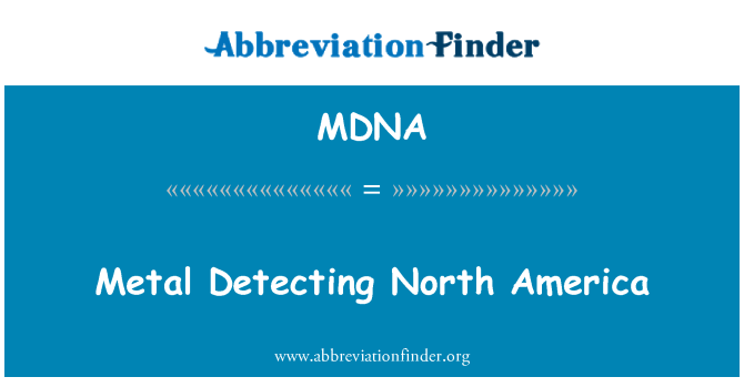 MDNA: Metall detecció de Nord-Amèrica