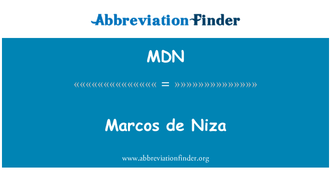 MDN: Marcos de Niza