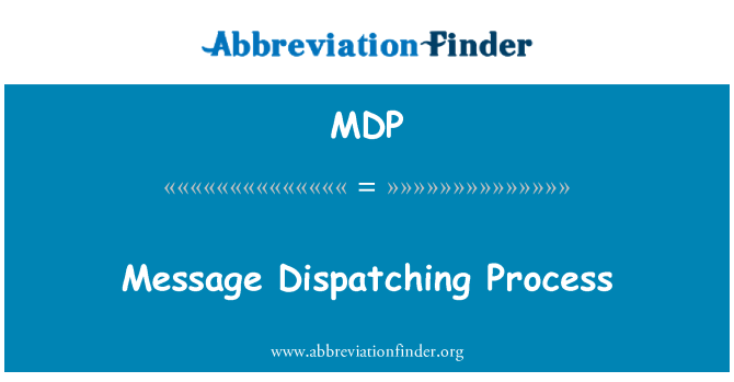 MDP: عملية إرسال رسالة