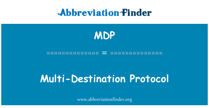 MDP: Многопунктовому протокол