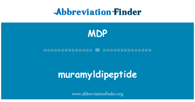 MDP: muramyldipeptide